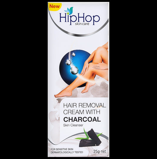 Hiphop Skincare Hair Removal Cream with Charcoal
tube of 25 gm Cream