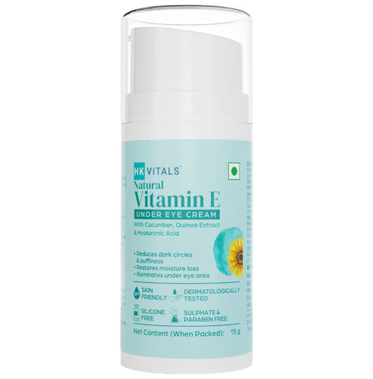 HK Vitals by HealthKart Vitamin E Under Eye Cream, Reduces Dark Circles & Puffiness, All Skin Types
bottle of 15 gm Cream