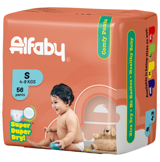 Alfaby Super Duper Dry Comfy Pants Small
packet of 56 diapers