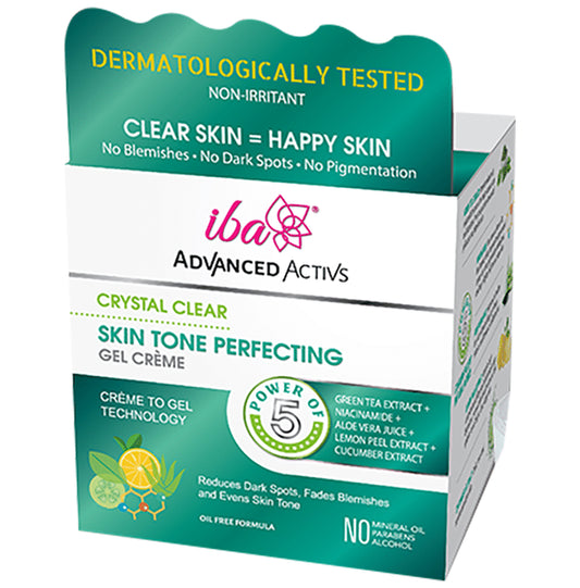 Iba Advanced Activs Crystal Clear Skin Tone Perfecting Gel Creme
jar of 50 gm Cream