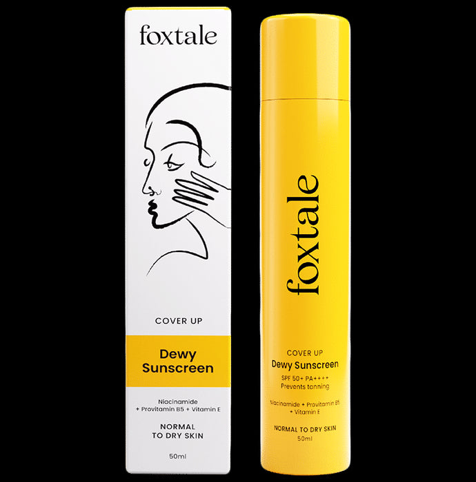 Foxtale Coverup SPF 50+ PA++++ Broad Spectrum Sunscreen | For Suntan Protection | Normal to Dry Skin
tube of 50 ml Cream