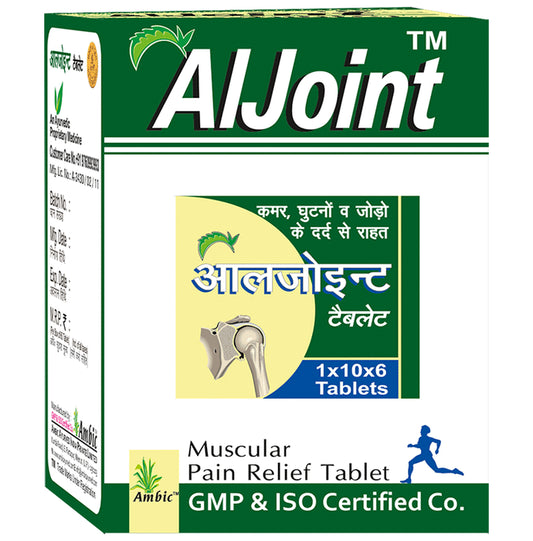 AlJoint Muscular Pain Relief Tablet (60 Each)
box of 1 Pack