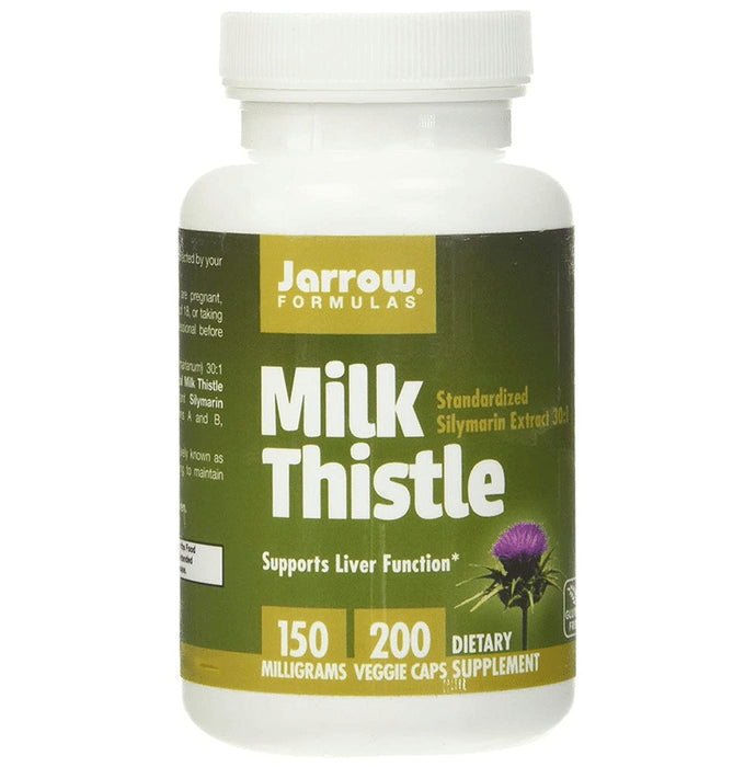 Jarrow Formulas Milk Thistle 150mg Capsule | Supports Liver Function
bottle of 200 capsules