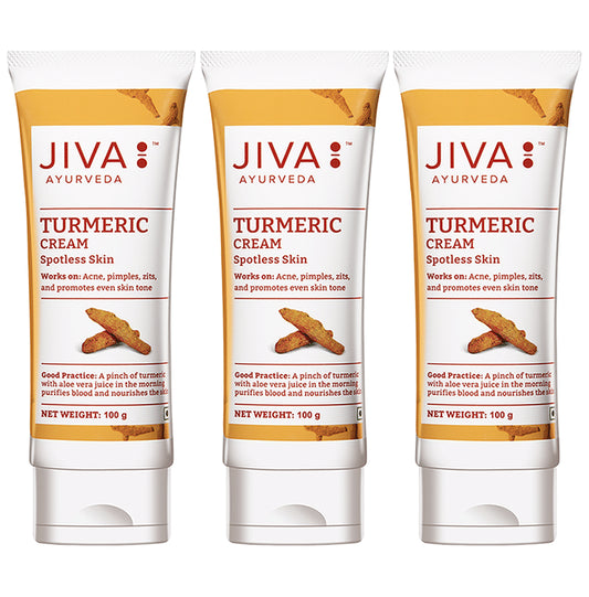 Jiva Turmeric Cream Spotless Skin (100gm Each)
combo pack of 3 Tubes