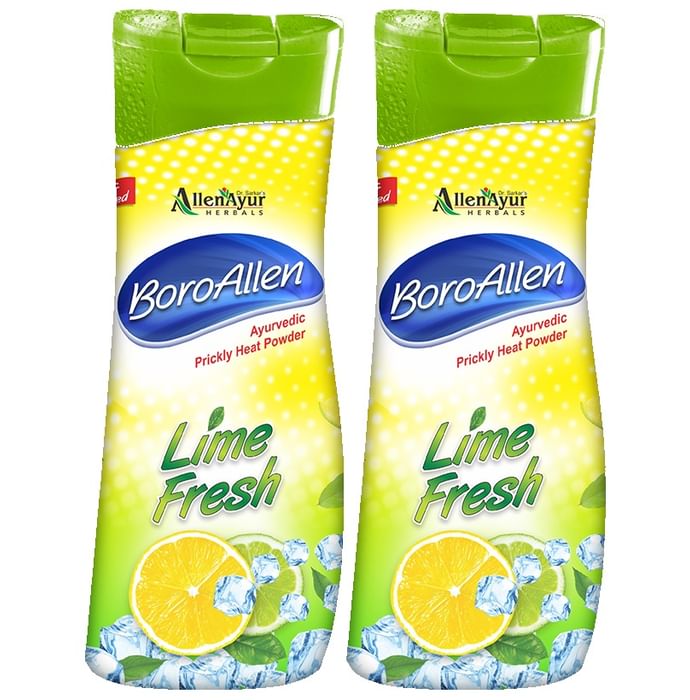 Allen Laboratories Prickly Heat Powder With Aloevera Lime Fresh (150gm Each)
combo pack of 2 bottles