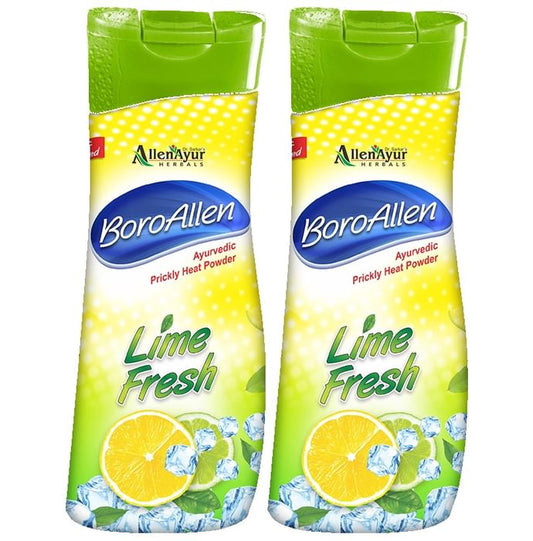 Allen Laboratories Prickly Heat Powder With Aloevera Lime Fresh (150gm Each)
combo pack of 2 bottles
