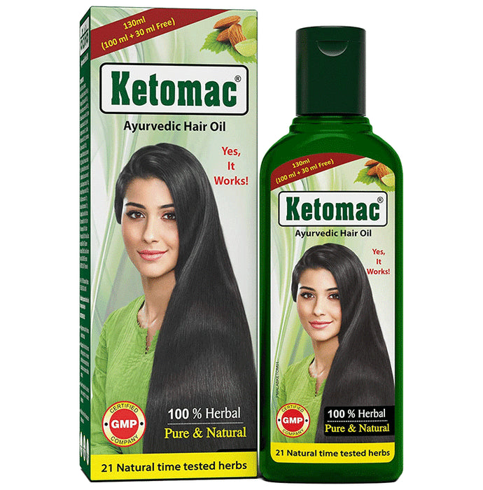 Ketomac Ayurvedic Hair Oil (130ml Each)
box of 1 Bottle
