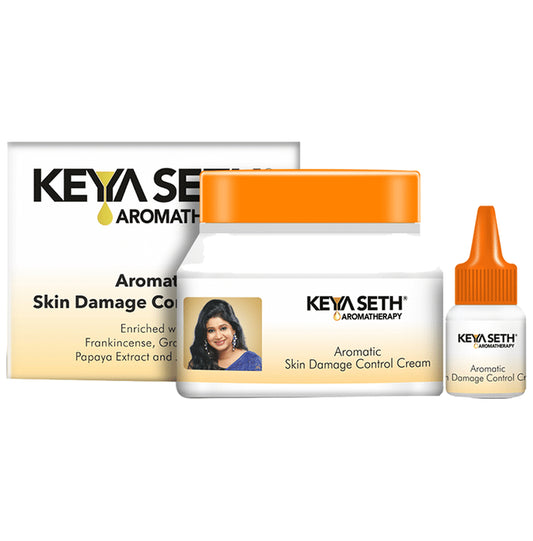 Keya Seth Aromatherapy Aromatic Skin Damage Control Cream 45gm & Serum 5ml
box of 2 Packs