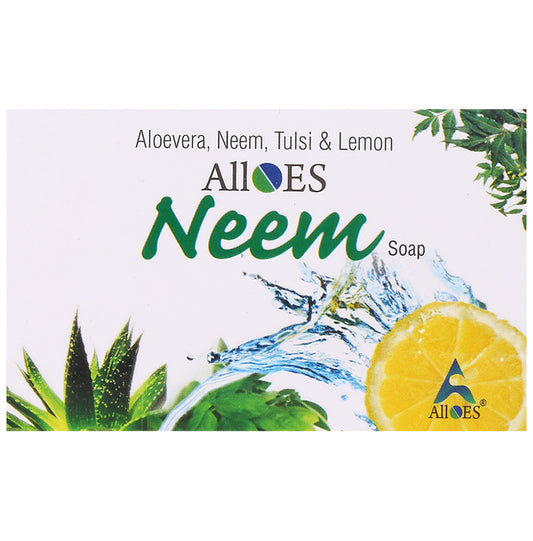 Alloes Neem Soap (75gm Each) Aloevera, Neem, Tulsi & Lemon
combo pack of 3 soaps