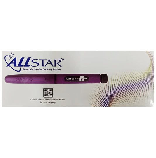 Allstar Reusable Insulin Pen (Only Pen) | Diabetes Monitoring Devices
box of 1 Pen