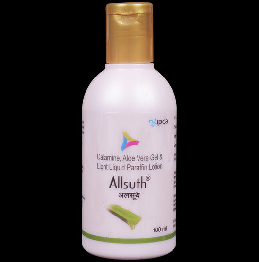 Allsuth Lotion with Aloe Vera, Calamine, and Light Liquid Paraffin
bottle of 100 ml Lotion
