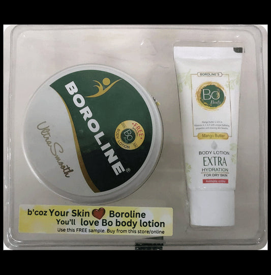 Boroline Ultra Smooth Cream | Moisturises, Heals, Protects & Promotes Skin Health with Body Lotion 20ml Free
box of 100 gm Cream