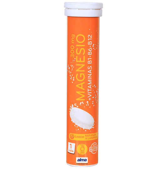 Alma Magnesium + Vitamin B1 + B6 + B12 Effervescent Tablet
bottle of 20 Effervescent Tablet