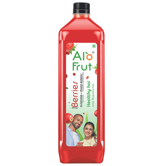 Alo Frut Berries Aloevera Juice
bottle of 1 Ltr Juice