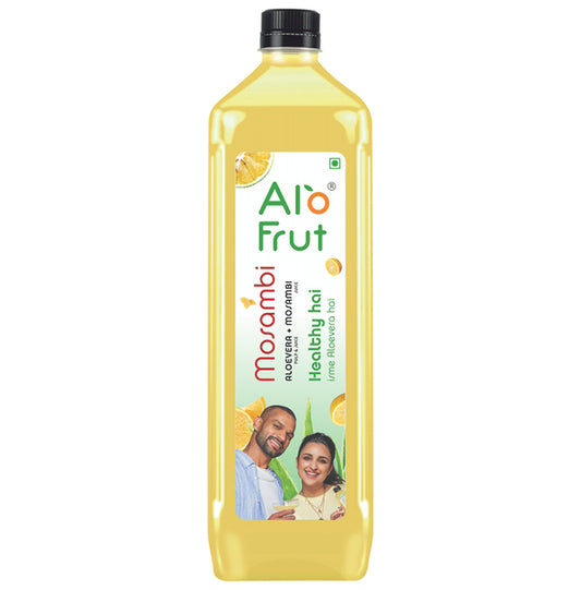 Alo Frut Mosambi Aloevera Juice
bottle of 1 Ltr Juice