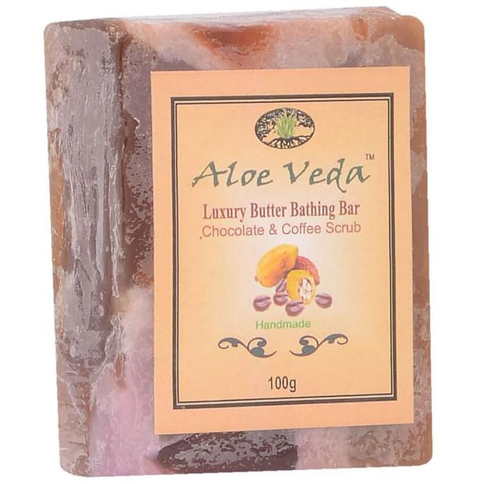 Aloe Veda Chocolate and Coffee Scrub Luxury Butter Bar
packet of 100 gm Soap