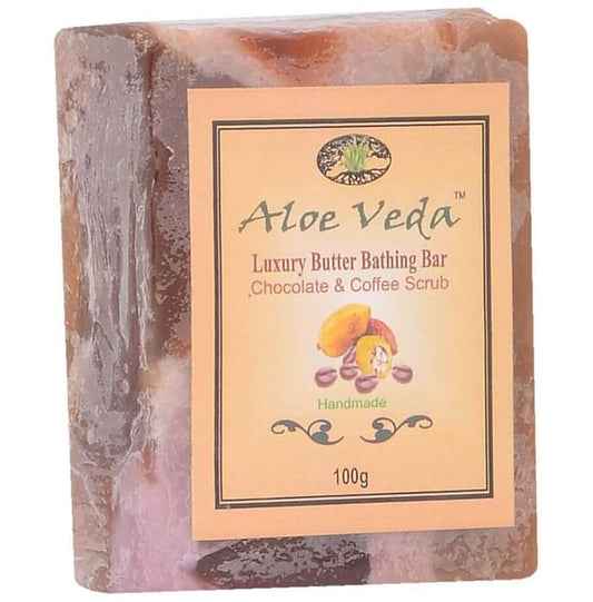 Aloe Veda Chocolate and Coffee Scrub Luxury Butter Bar
packet of 100 gm Soap