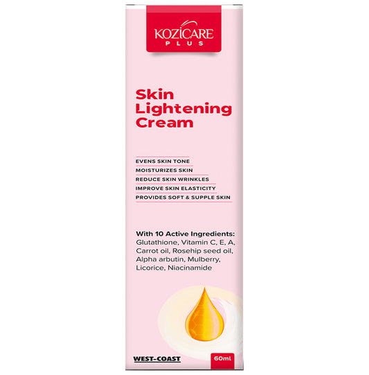 Kozicare Plus Skin Lightening Cream
pump bottle of 60 ml Cream