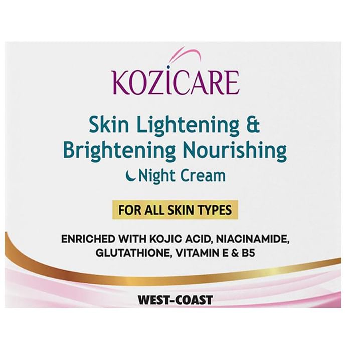 Kozicare Skin Lightening & Brightening Nourishing Night Cream
jar of 50 gm Cream