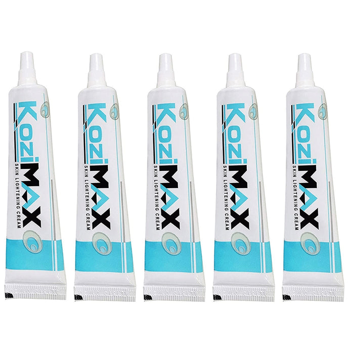 Kozimax Skin Lightening Cream (15gm Each)
combo pack of 5 Tubes