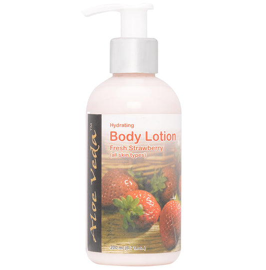 Aloe Veda Hydrating Body Lotion Fresh Strawberry
pump bottle of 200 ml Lotion