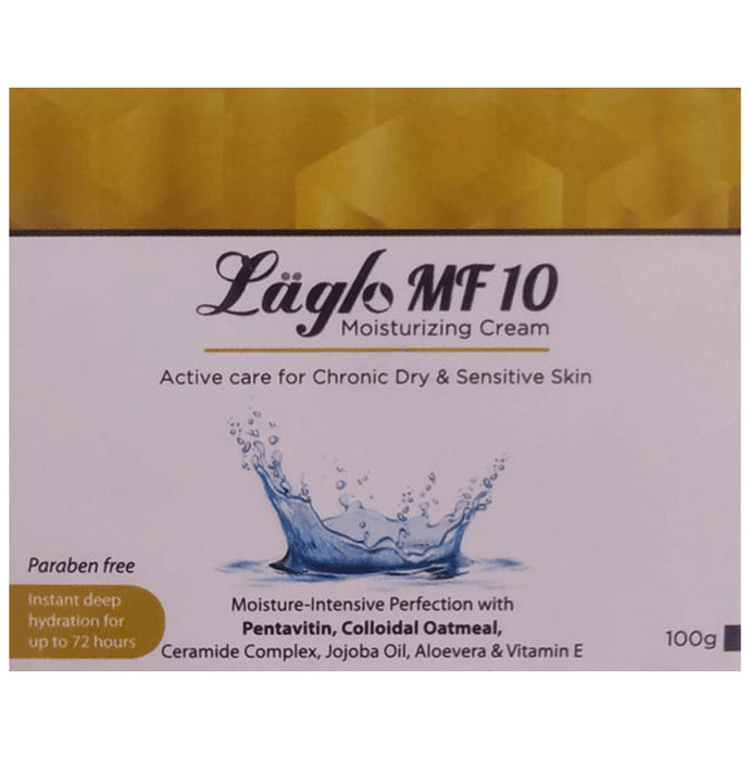 Laglo MF 10 Moisturizing Cream | For Chronic Dry & Sensitive Skin
jar of 100 gm Cream