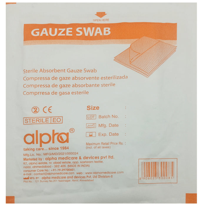 Alpha Gauze Swab
packet of 1 Swab