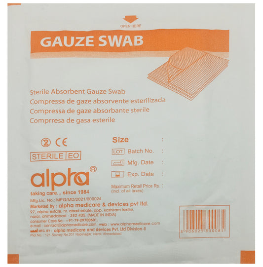 Alpha Gauze Swab
packet of 1 Swab
