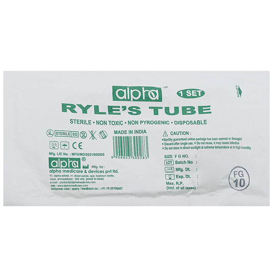 Alpha Ryle's Tube FG 10
packet of 1 Unit