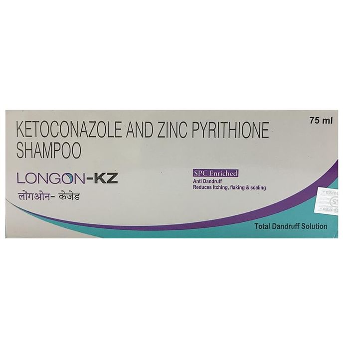 LONGON KZ Ketoconazole & Zinc Pyrithione Anti-Dandruff Shampoo
bottle of 75 ml Shampoo