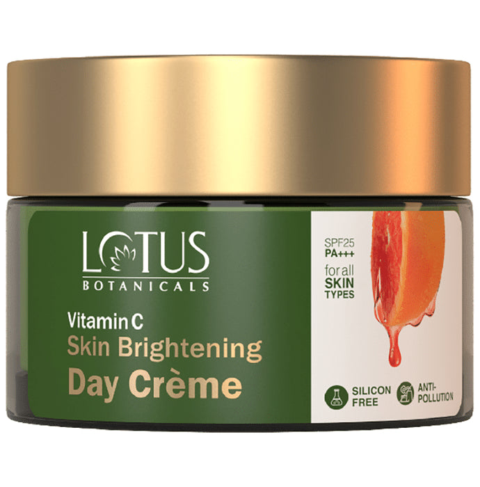 Lotus Botanicals Vitamin C Skin Brightening Day Creme SPF 25 PA+++
jar of 50 gm Cream