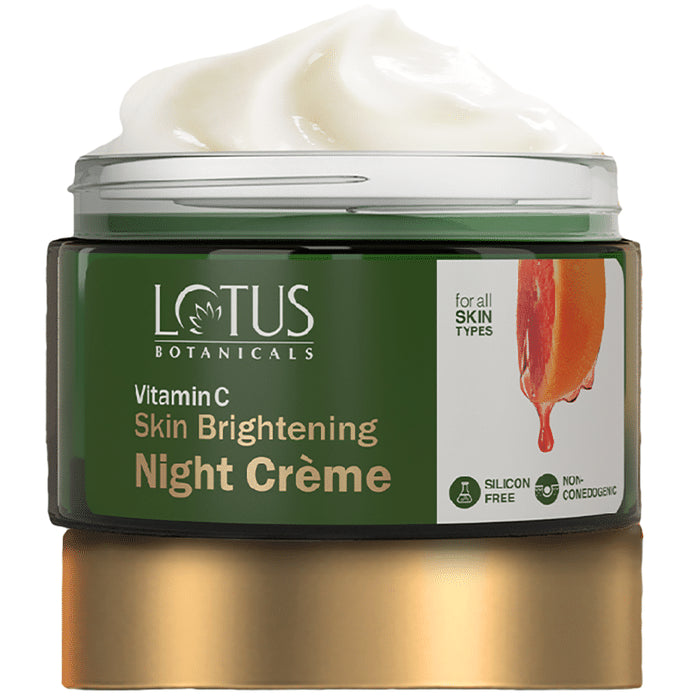 Lotus Botanicals Vitamin C Skin Brightening Night Creme
jar of 50 gm Cream