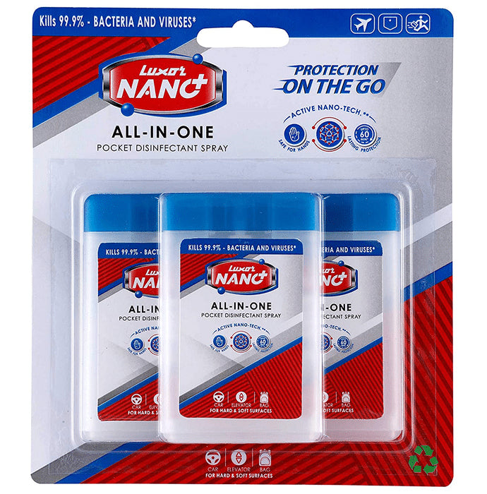 Luxor Nano All in One Disinfectant Spray Pine Fresh
combo pack of 3 bottles