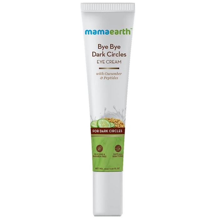 Mamaearth Bye Bye Dark Circles Eye Cream with Cucumber | Silicon & Paraben-Free | For All Skin Types
tube of 20 gm Cream