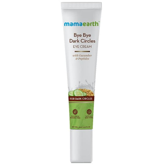 Mamaearth Bye Bye Dark Circles Eye Cream with Cucumber | Silicon & Paraben-Free | For All Skin Types
tube of 20 gm Cream