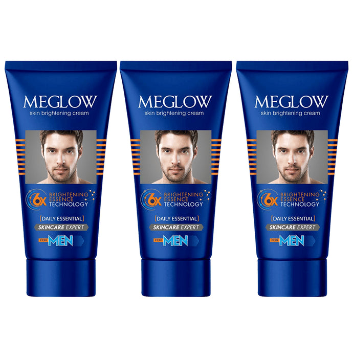 Meglow Skin Brightening Cream for Men (50gm Each)
combo pack of 3 Tubes