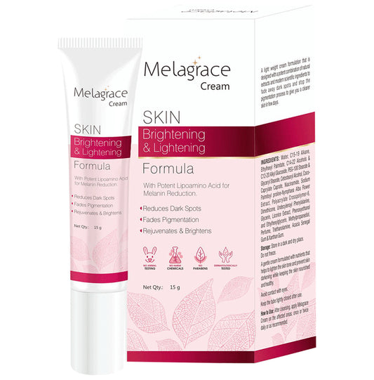 Melagrace Skin Brightening & Lightening Cream
tube of 15 gm Cream