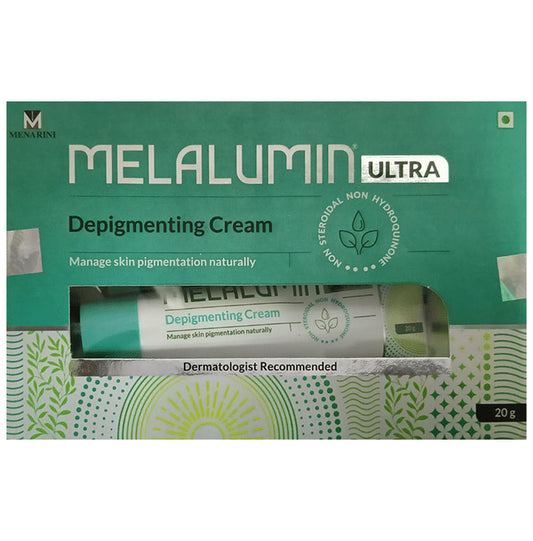Melalumin Ultra Depigmenting & Skin Lightening Cream
tube of 20 gm Cream
