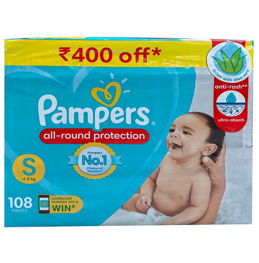 Pampers Baby-Dry Pants Small
packet of 108 diapers