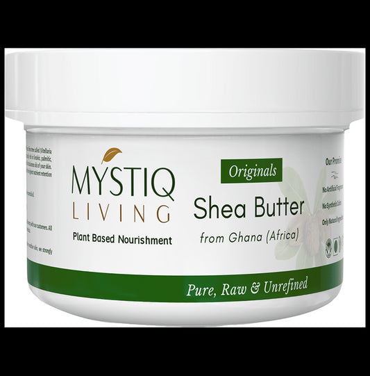 Mystiq Living Shea Butter for Skin, Face and Hair | Pure and Natural
jar of 220 gm Cream