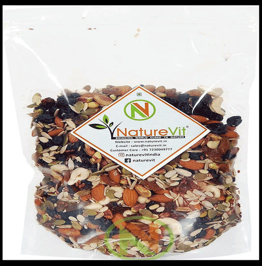 ?Nature Vit Mix Dry Fruits, Nuts & Seeds
packet of 1 kg Dry Fruits