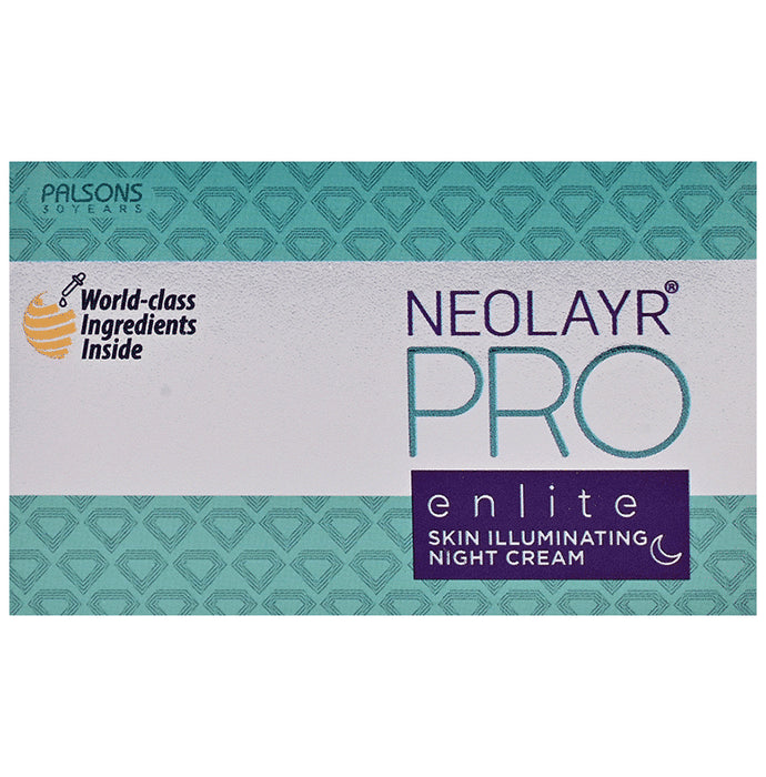 Neolayr Pro Enlite Skin Illuminating Night Cream
jar of 40 gm Cream