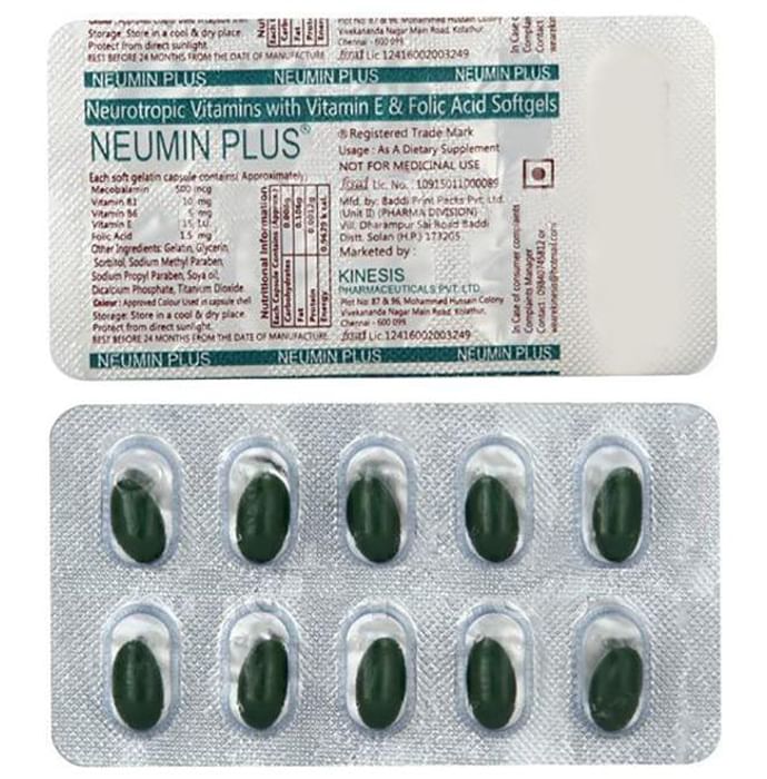 Neumin Plus Capsule
strip of 10 capsules