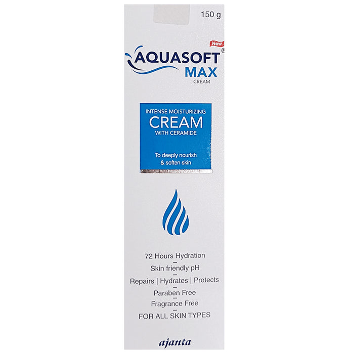 New Aquasoft Max Intensive Moisturising Cream | For All Skin Types
tube of 150 gm Cream
