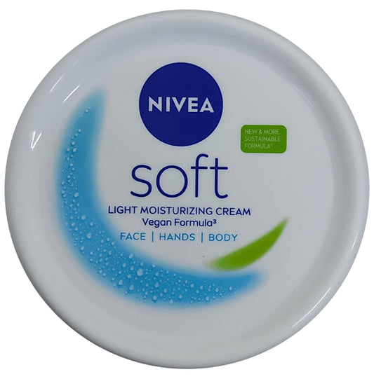 Nivea Soft Light Moisturiser for Face, Body & Hands | Quick Absorbing Face Care Product for All Skin Types
jar of 300 ml Cream
