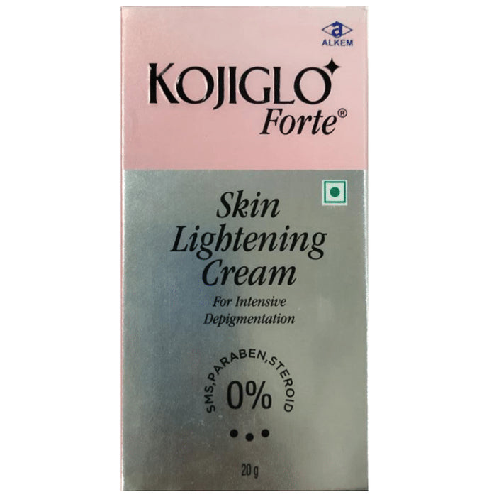 Kojiglo Forte Skin Lightening Cream | For Intensive Depigmentation | Paraben & Steroid-Free
tube of 20 gm Cream