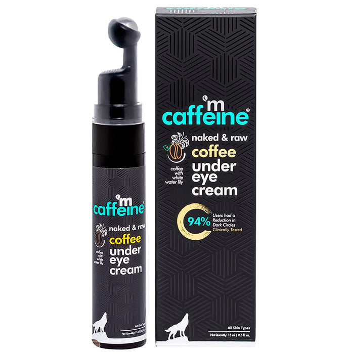 mCaffeine Naked & Raw Coffee Under Eye Cream | For Eye Care | For All Skin Types
bottle of 15 ml Cream