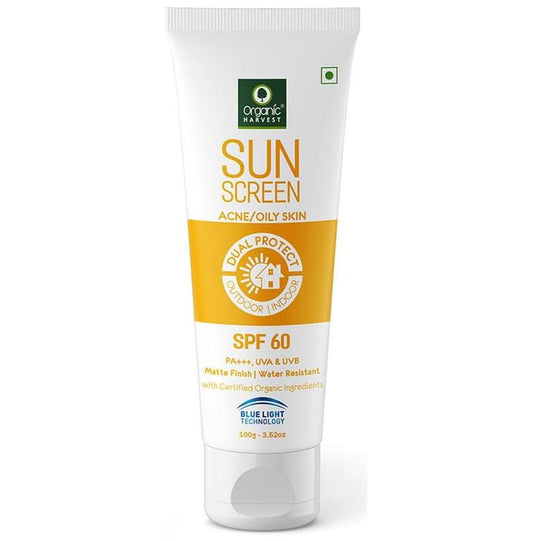Organic Harvest SPF 60 for Acne Oily Skin Sunscreen
tube of 100 gm Cream