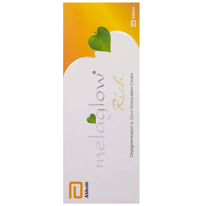 Melaglow Rich Depigmentation & Glow Restoration Cream | Skin Brightening and Lightening Face Care Product
tube of 20 gm Cream