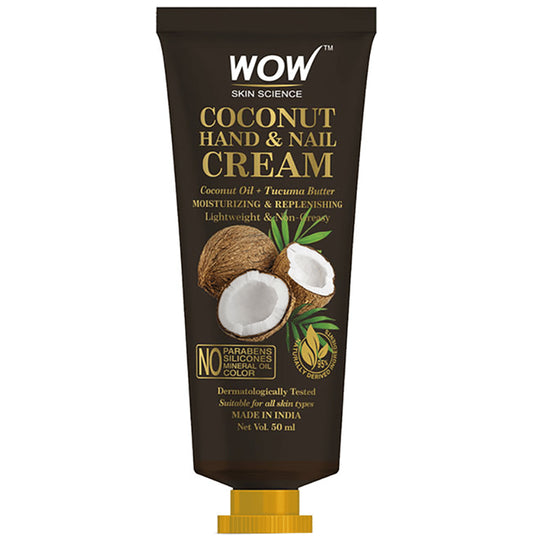 WOW Skin Science Coconut Hand & Nail Cream
tube of 50 ml Cream